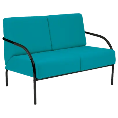 SPA 2 černý lak, koženka AN 078 - koženka tyrkysová